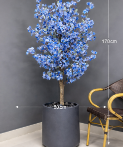 Artificial Blue Blossom Tree