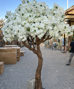 Premium Artificial White Blossom Tree