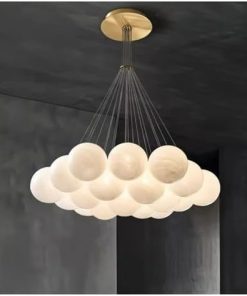 Cluster glass bubble chandelier
