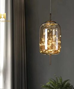 Nordic starry glass pendant lamp