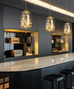 Alternative view of Nordic starry glass pendant lamp