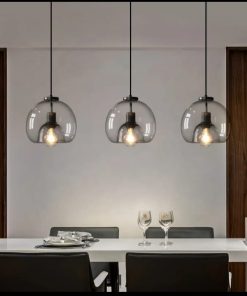 Sedona modern grey spherical pendant lamp