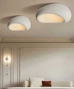 Alternative view of Wabi sabi khmara flush ceiling light