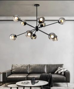 Alternative view of West elm staggered glass chandelier