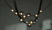Alternative view of Modern Glass Globe Chandelier – Luxury Designer Pendant Light ( 2in1 belt )