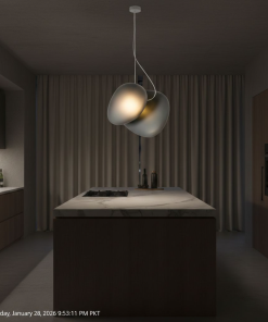 Modern Twin Disc Pendant Light – Minimalist Designer Ceiling Lamp
