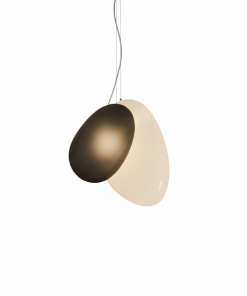 Alternative view of Modern Dual Disc Pendant Light – Contemporary Designer Ceiling Lamp
