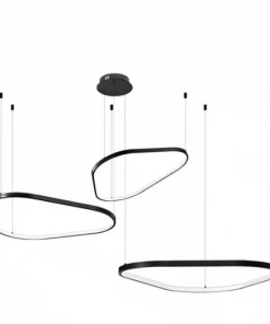 Alternative view of Modern Artistic LED Ring Pendant Light – Minimalist Geometric Chandelier