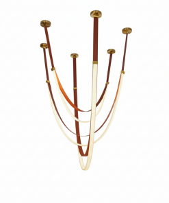Alternative view of Luxury Artistic Rope LED Chandelier – Modern Designer Ceiling Light ( 2in1 belt )